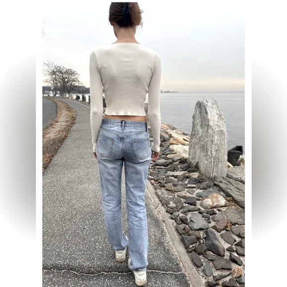 Brandy Melville Denim - Brandy Melville button fly high rise jeans size XS